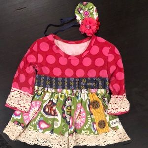 Cheeky Plum Top and Headband